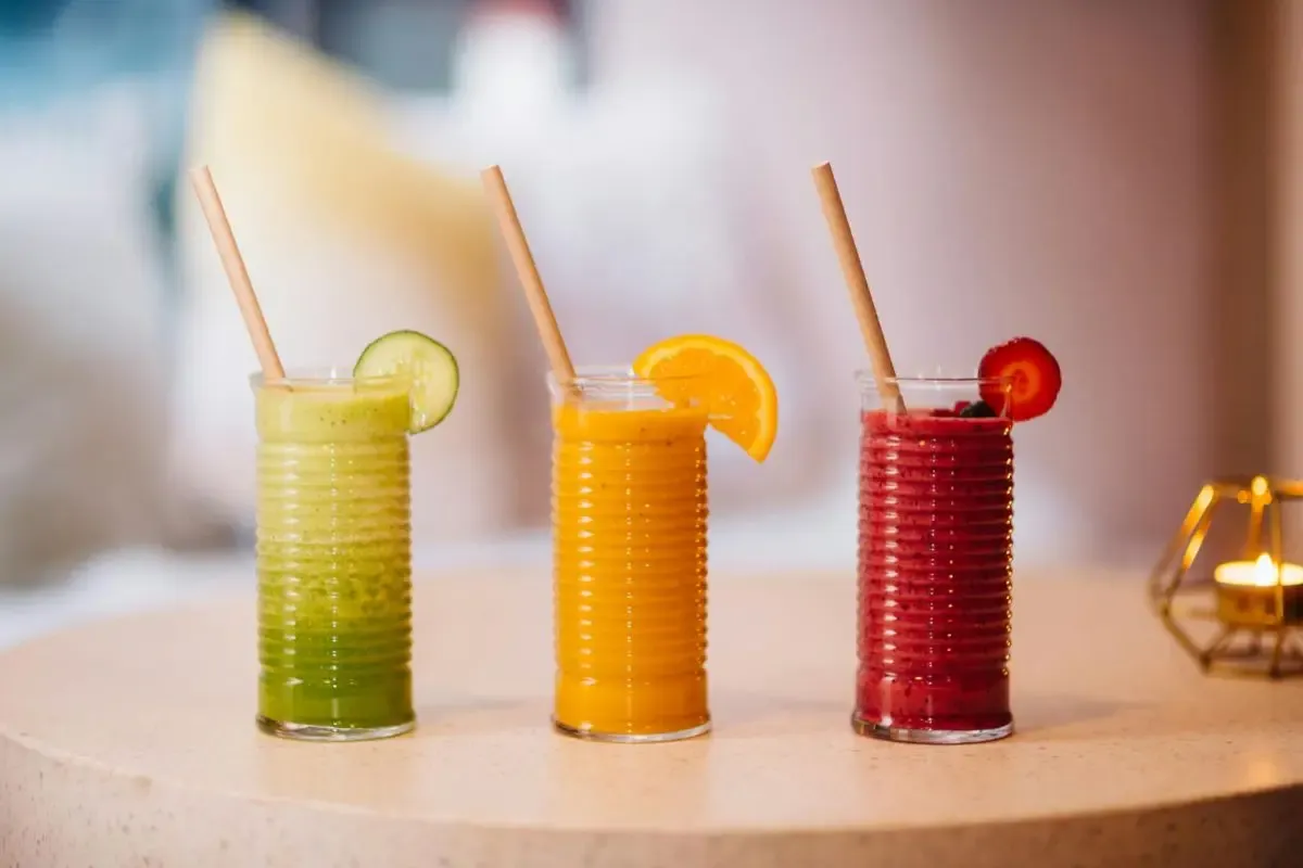 A fresh fruit smoothie at Soul Kitchen near Bačvice beach in Split, Croatia